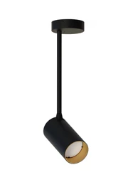   
                        
                        Точковий світильник NOWODVORSKI (Польща) 49864    
                         у стилі Лофт.  
                        Тип джерела світла: світлодіодна лампа, змінна.                         Форма: Коло.                         Кольори плафонів і підвісок: Чорний, Золото.                         Матеріал: Сталь.                          фото 1